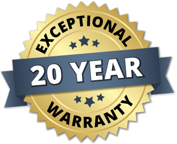 Exceptional 20 Year Roofing Warranty